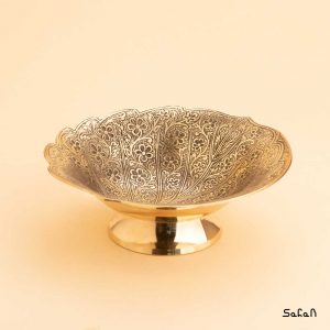 آجیل خوری پایه دار برنجی آنتیک هندی