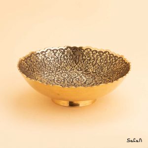 کاسه برنجی هندی طلایی انتیک