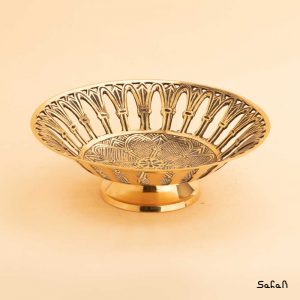شیرینی خوری برنجی طلایی هندی