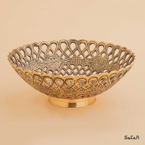 میوه خوری برنجی آنتیک هندی مشبک