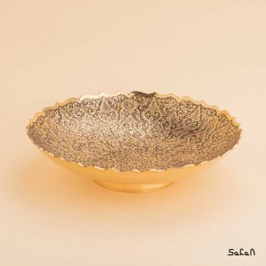 شیرینی خوری برنجی طلایی