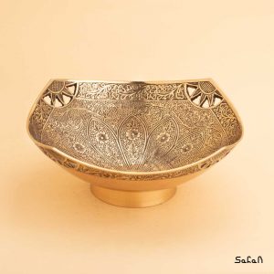 آجیل خوری برنجی آنتیک طلایی هندی