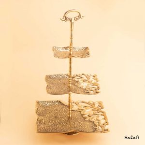شیرینی خوری برنجی آنتیک هندی سه طبقه