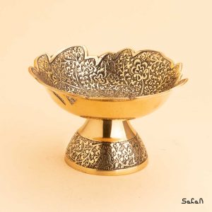 آجیل خوری پایه دار برنجی آنتیک هندی