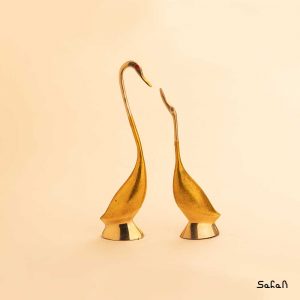 مجسمه قو دو قلو برنجی هندی