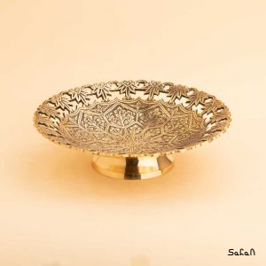 شیرینی خوری برنجی طلایی هندی