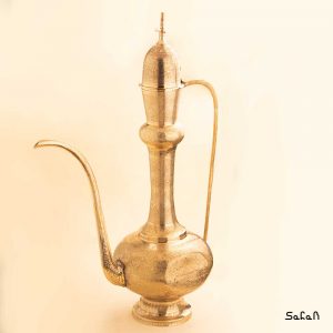 گلاب پاش قلم زنی برنجی طلایی هندی