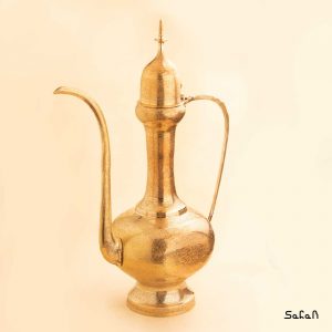 گلاب پاش قلم زنی برنجی طلایی هندی