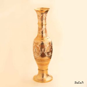 گلدان برنجی میناکاری هندی