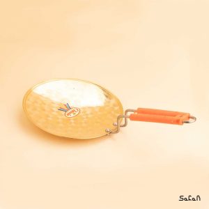 ماهیتابه برنجی طلایی هندی