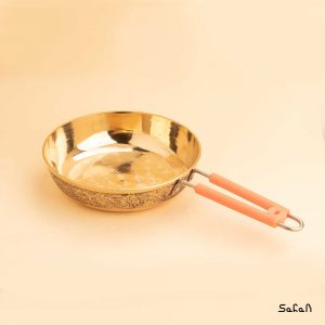 ماهیتابه برنجی طلایی هندی
