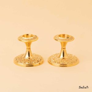 شمعدان برنجی هندی طلایی