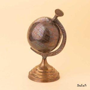 مجسمه کره زمین برنجی هندی طلایی