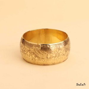 النگو زیورالات هندی برنجی طلایی دست ساز زنانه