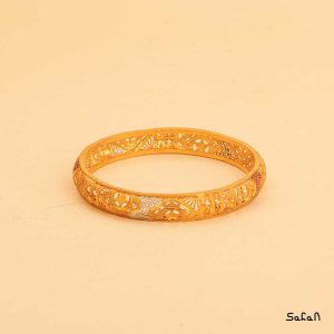 النگو زیورالات هندی برنجی طلایی دست ساز زنانه