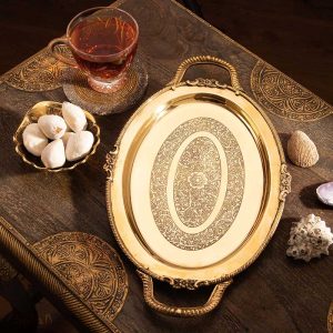 سینی هندی برنجی طلایی