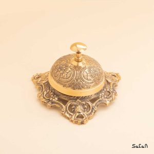 زنگ رومیزی برنجی هندی طلایی