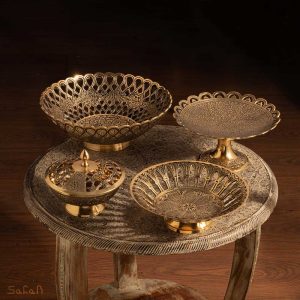 برنجی هندی طلایی انتیک سیاه قلم