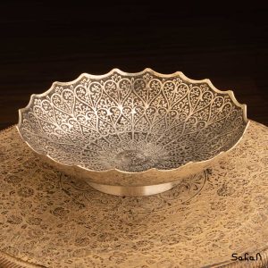 میوه خوری نقره ای برنجی هندی