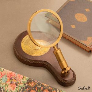 ذره بین رومیزی برنجی هندی